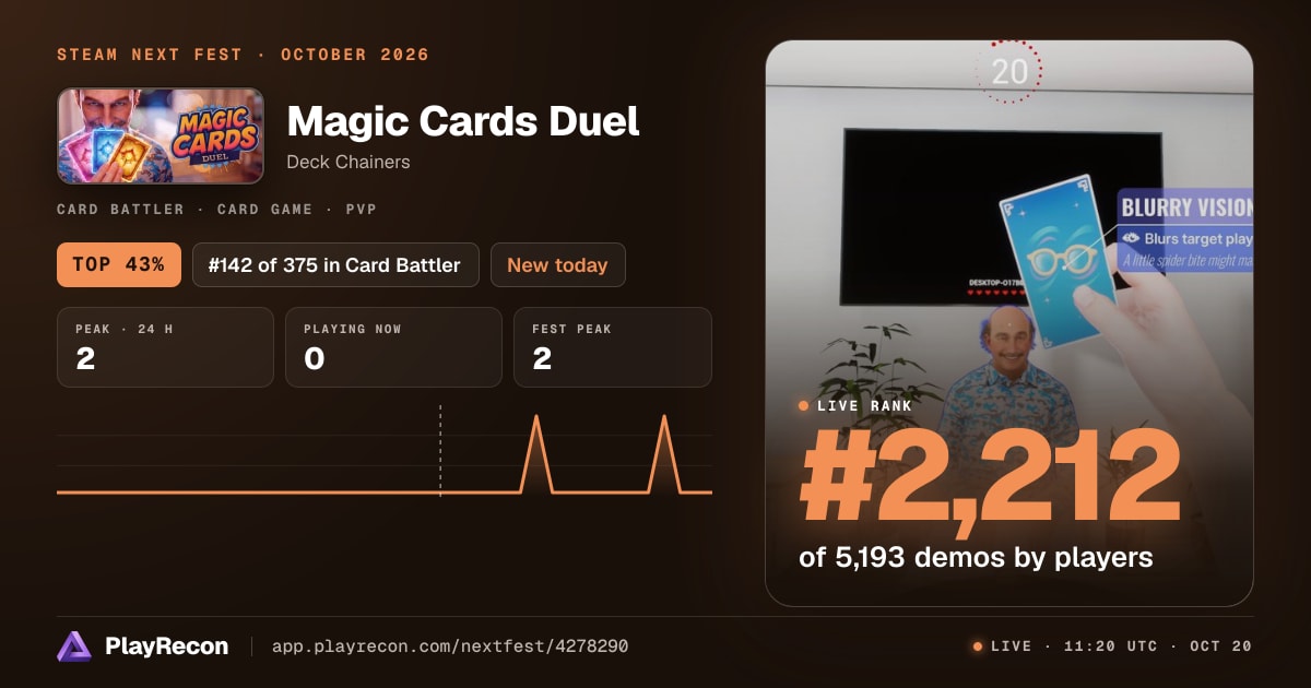 Magic Cards Duel im Steam Next Fest