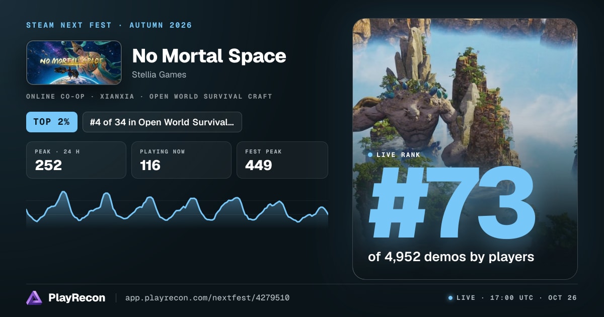 No Mortal Space in Steam Next Fest