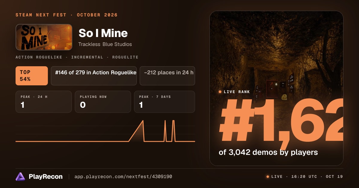 So I Mine im Steam Next Fest