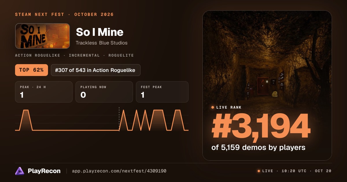 So I Mine in Steam Next Fest