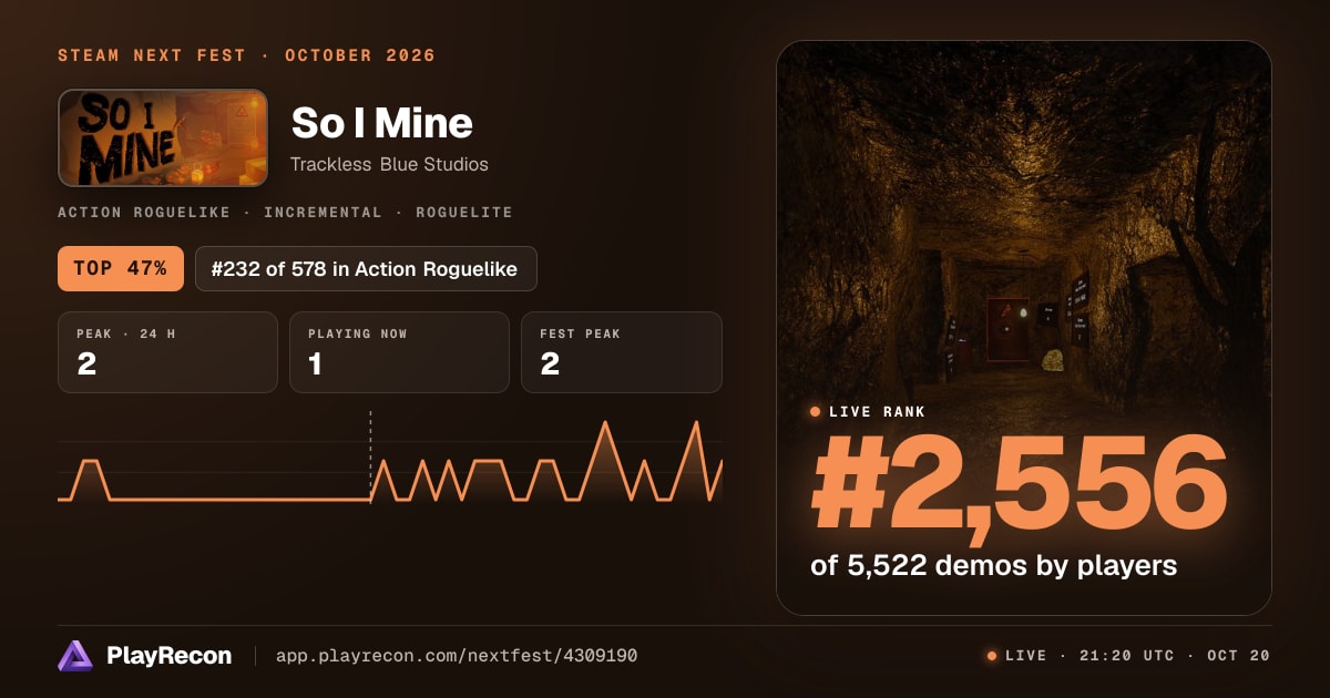 So I Mine allo Steam Next Fest