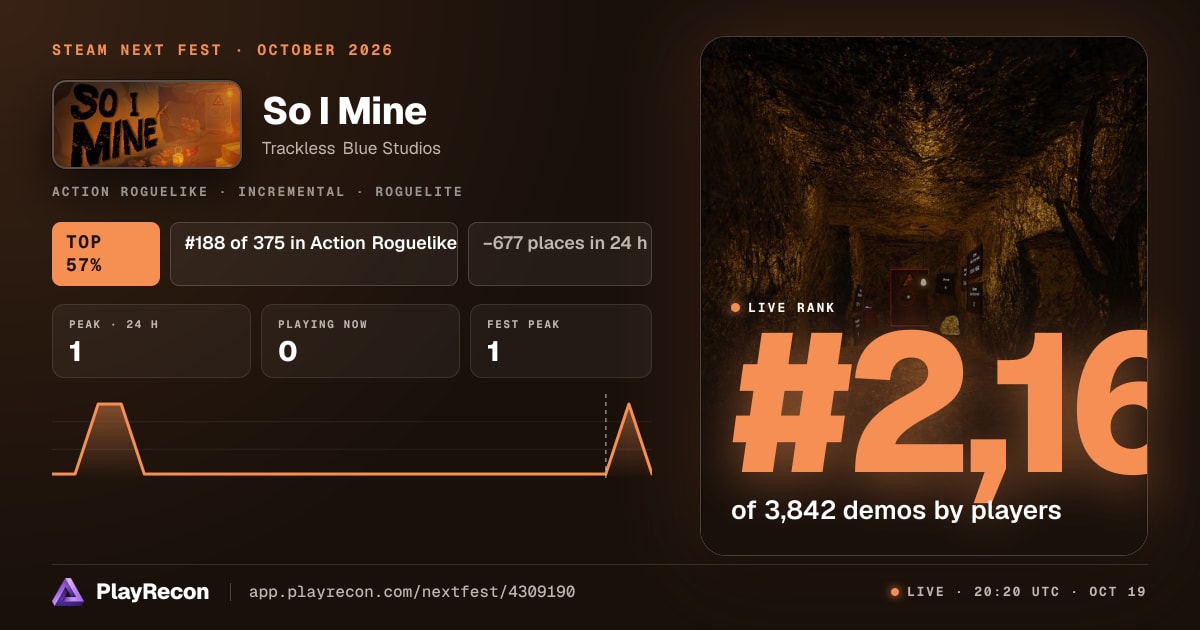 So I Mine на Steam Next Fest