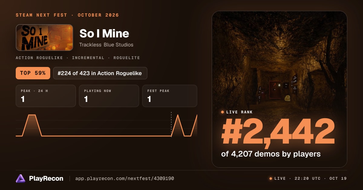 So I Mine au Steam Next Fest