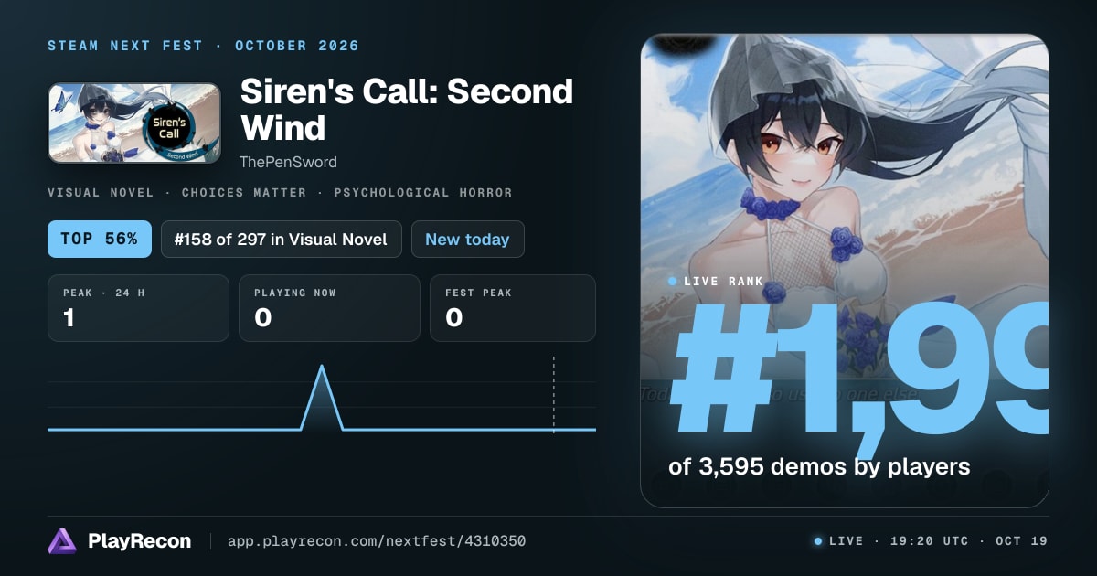Siren's Call: Second Wind im Steam Next Fest