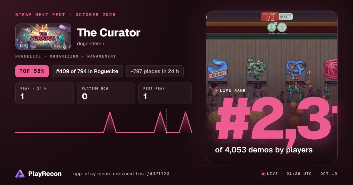 The Curator im Steam Next Fest