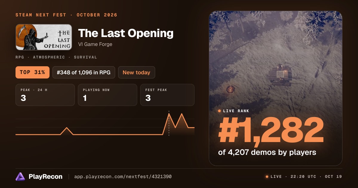 The Last Opening на Steam Next Fest