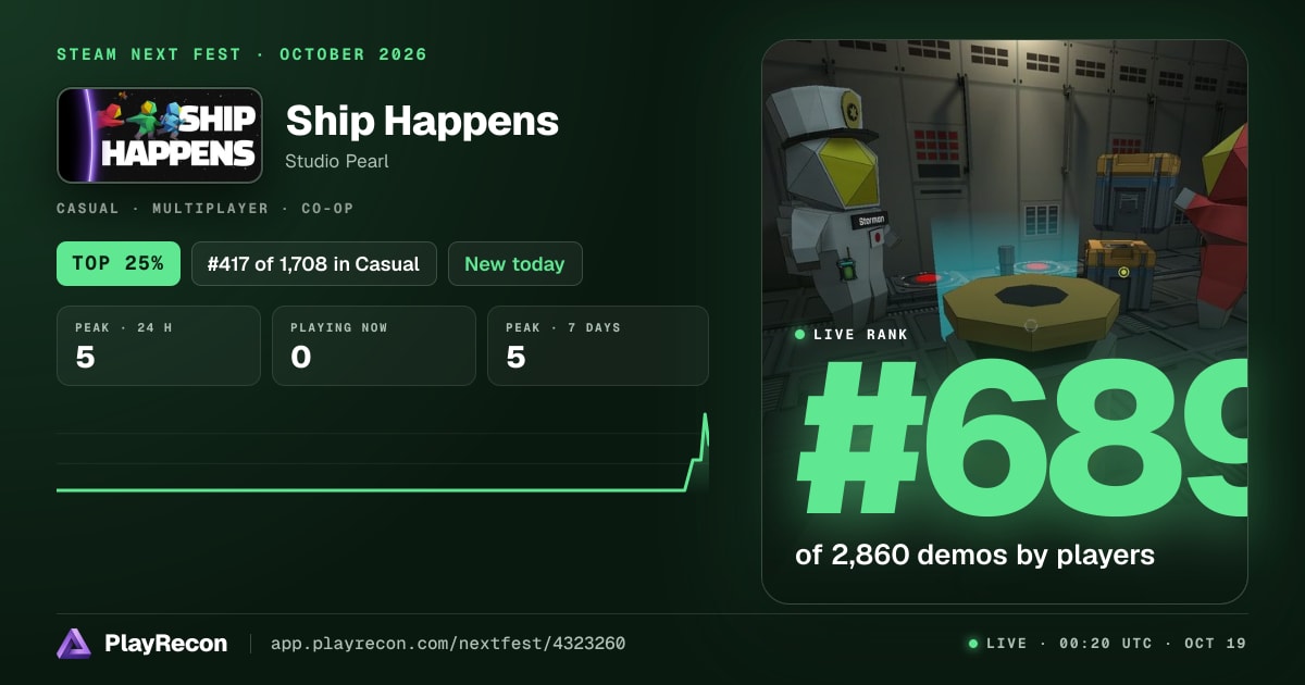 Ship Happens en el Steam Next Fest
