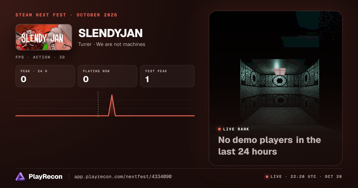 SLENDYJAN на Steam Next Fest