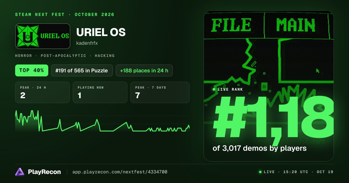 URIEL OS im Steam Next Fest