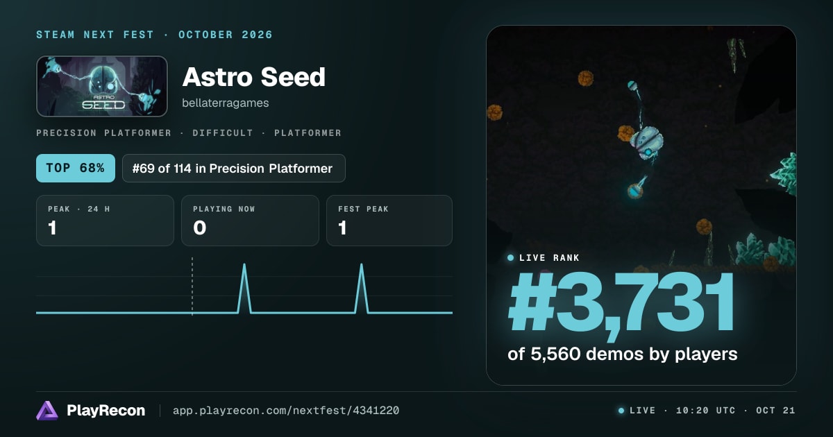 Astro Seed in Steam Next Fest