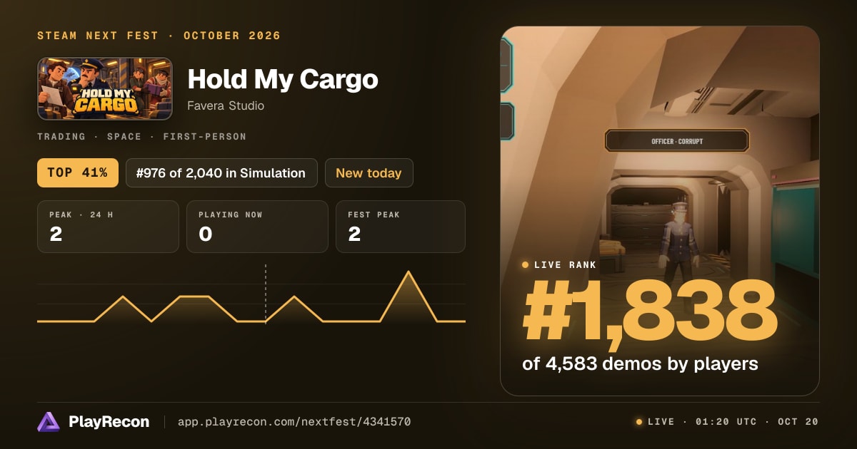 Hold My Cargo in Steam Next Fest