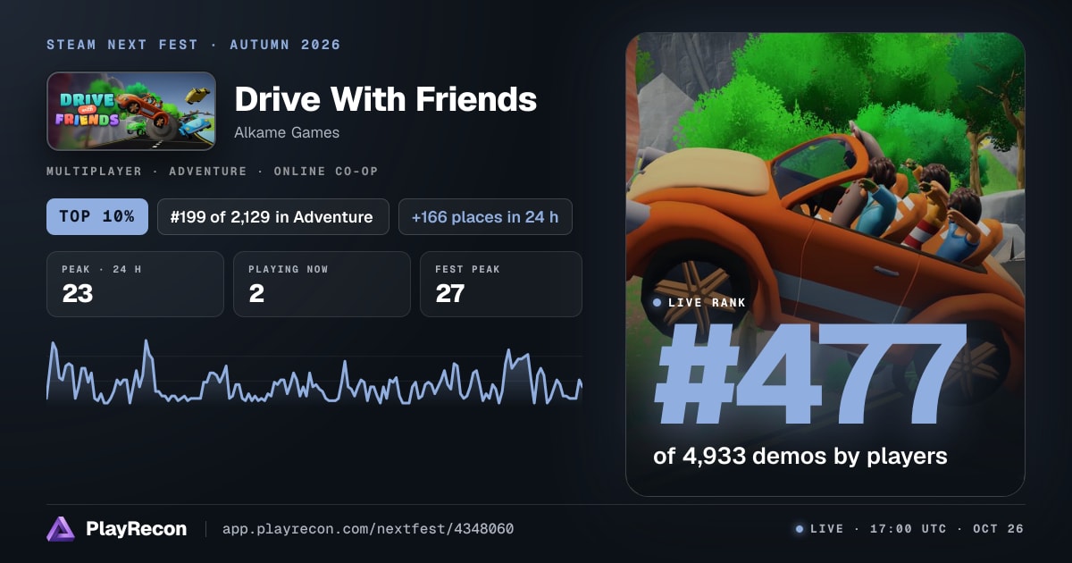 Drive With Friends in Steam Next Fest