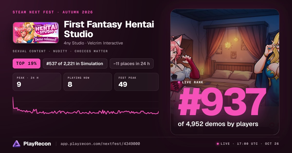 First Fantasy Hentai Studio на Steam Next Fest