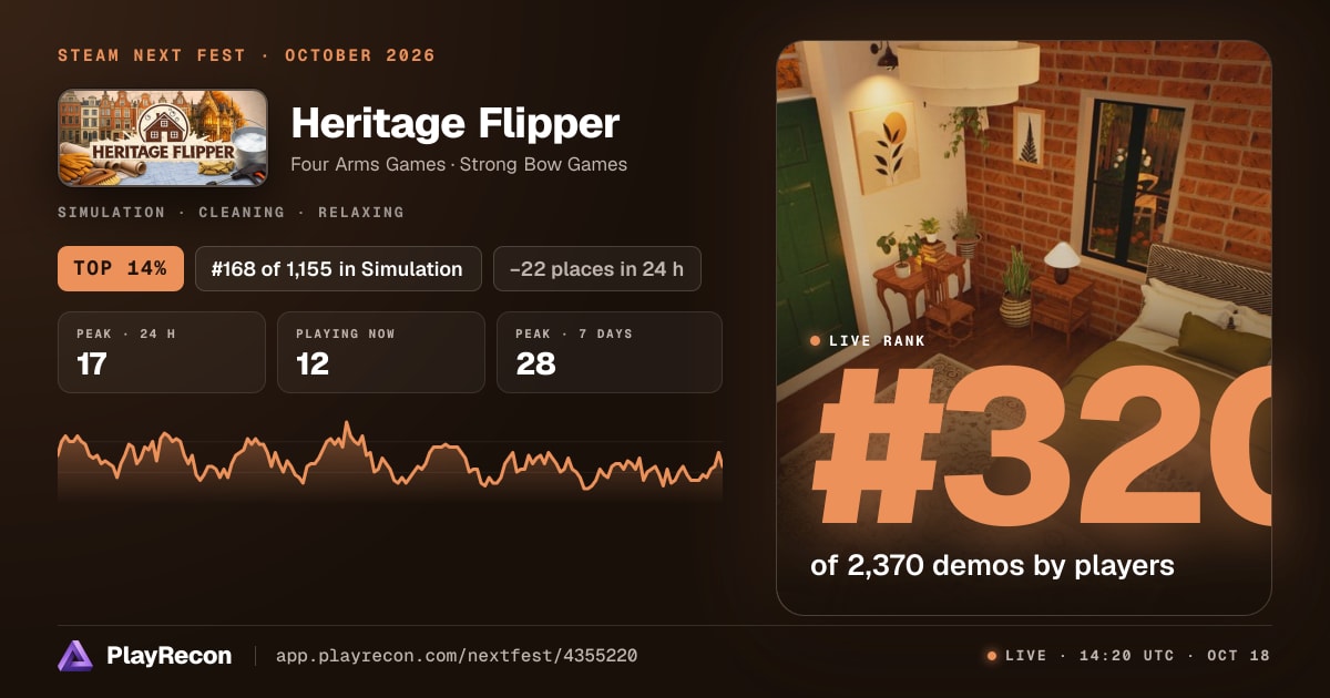 Heritage Flipper in Steam Next Fest