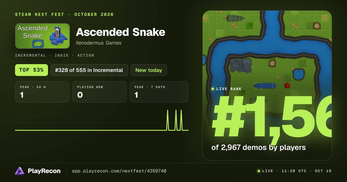 Ascended Snake in Steam Next Fest