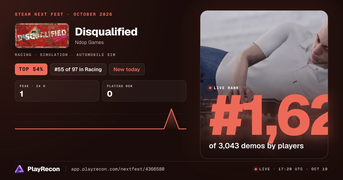 Disqualified en el Steam Next Fest