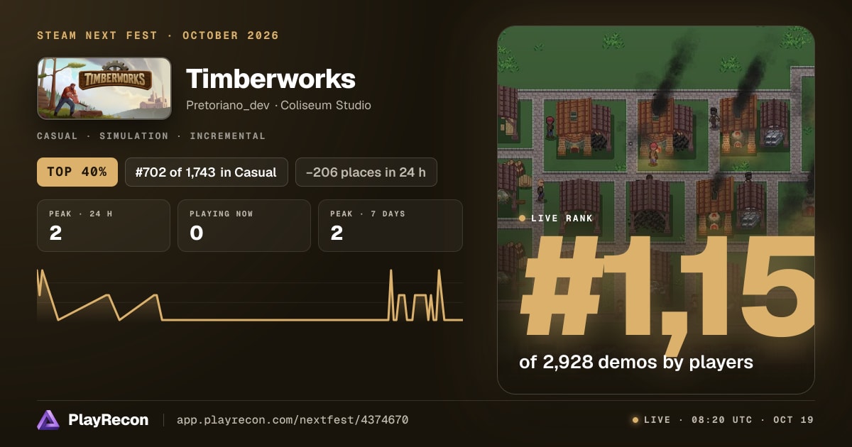 Timberworks in Steam Next Fest