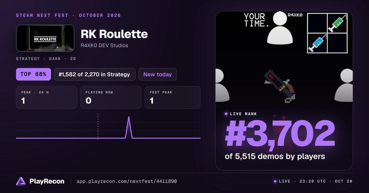 RK Roulette in Steam Next Fest