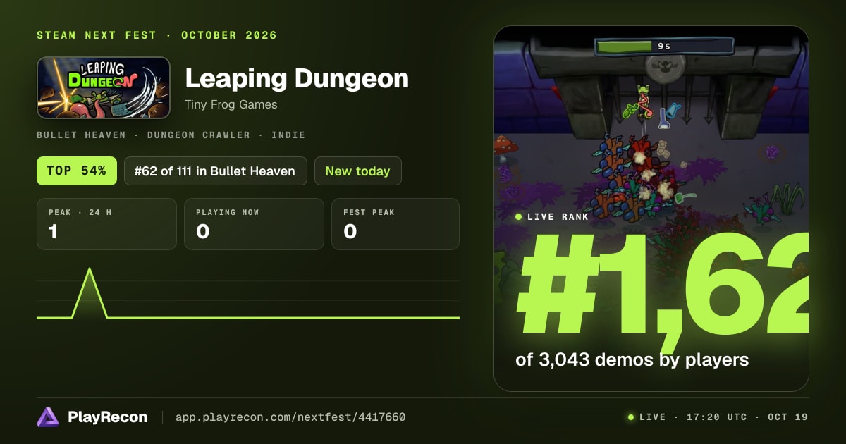 Leaping Dungeon im Steam Next Fest