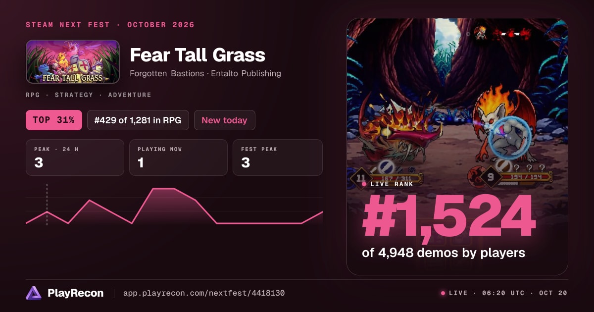 Fear Tall Grass in Steam Next Fest