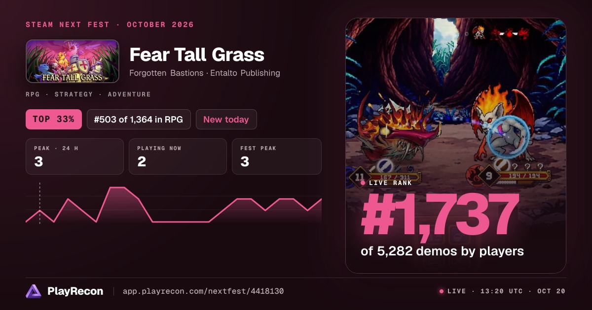 Fear Tall Grass en el Steam Next Fest