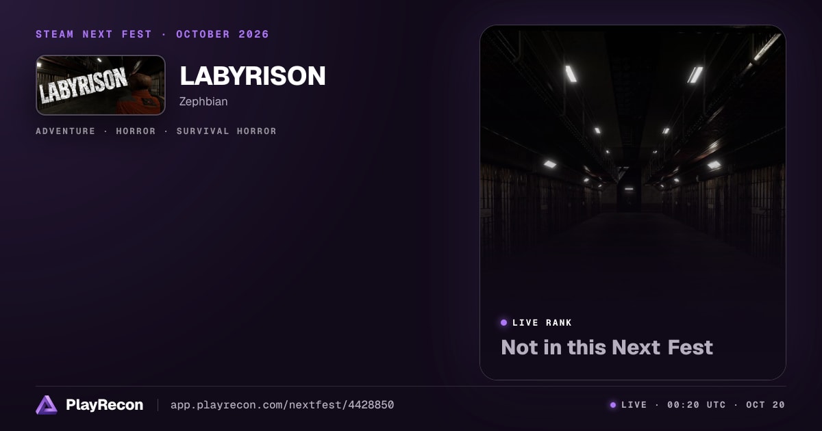 LABYRISON en el Steam Next Fest