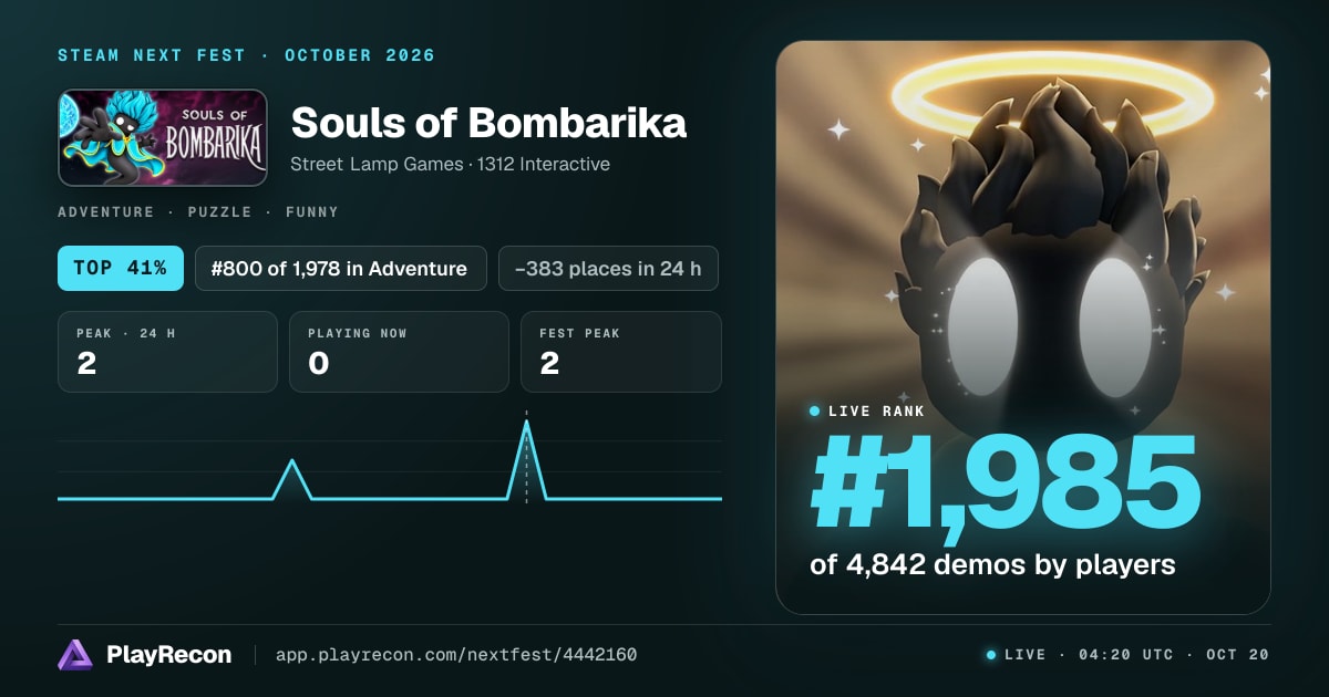 Souls of Bombarika in Steam Next Fest