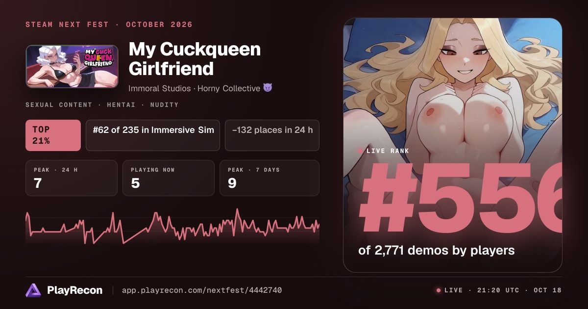 My Cuckqueen Girlfriend на Steam Next Fest