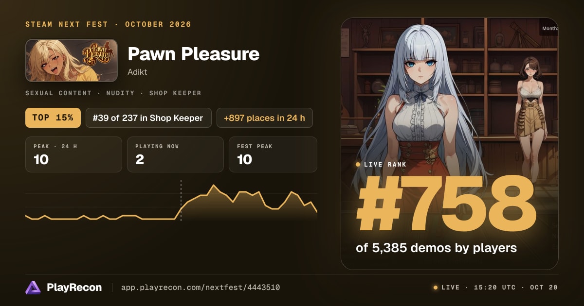 Pawn Pleasure im Steam Next Fest