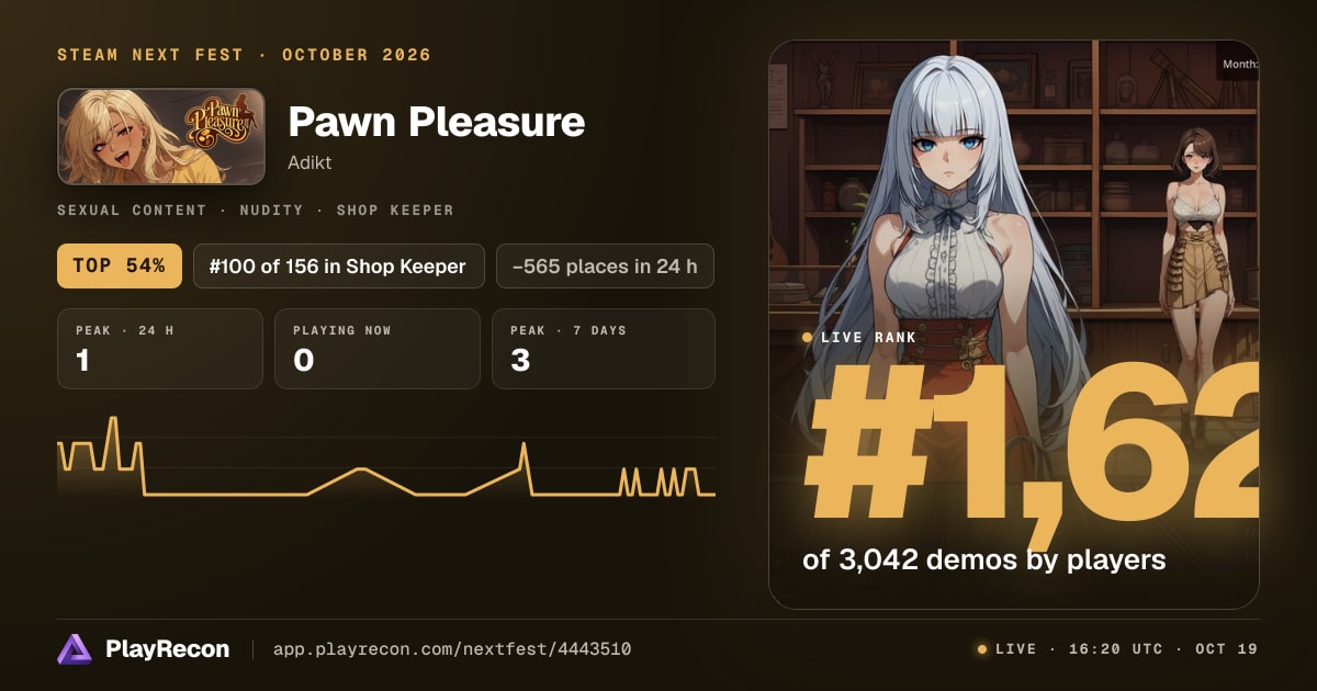 Pawn Pleasure allo Steam Next Fest