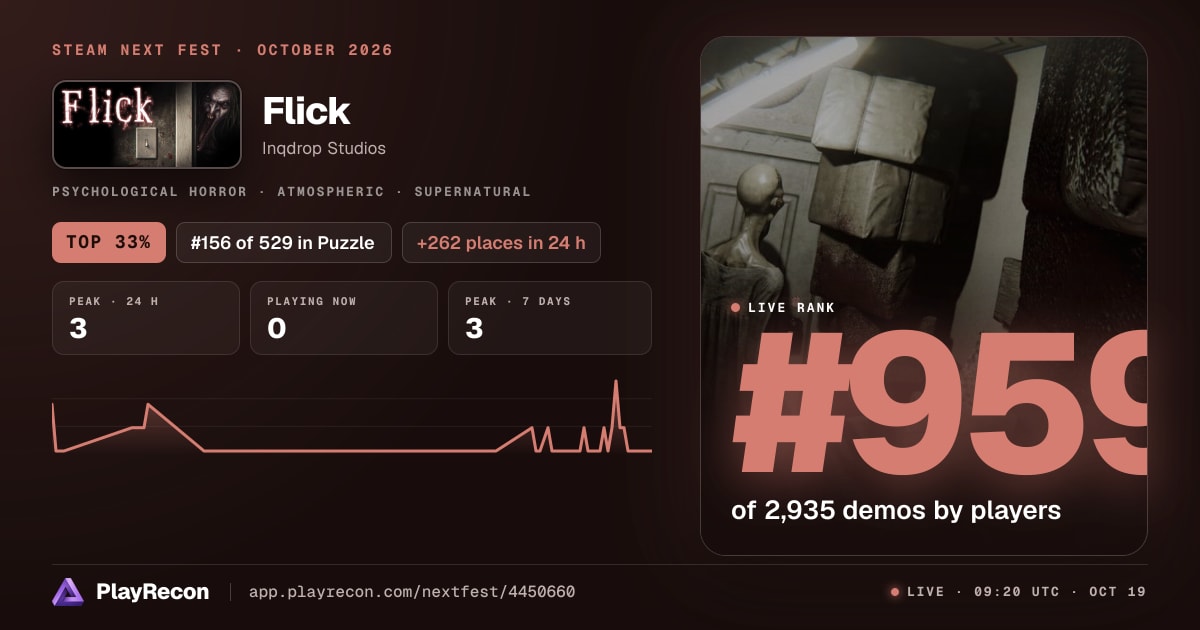 Flick in Steam Next Fest
