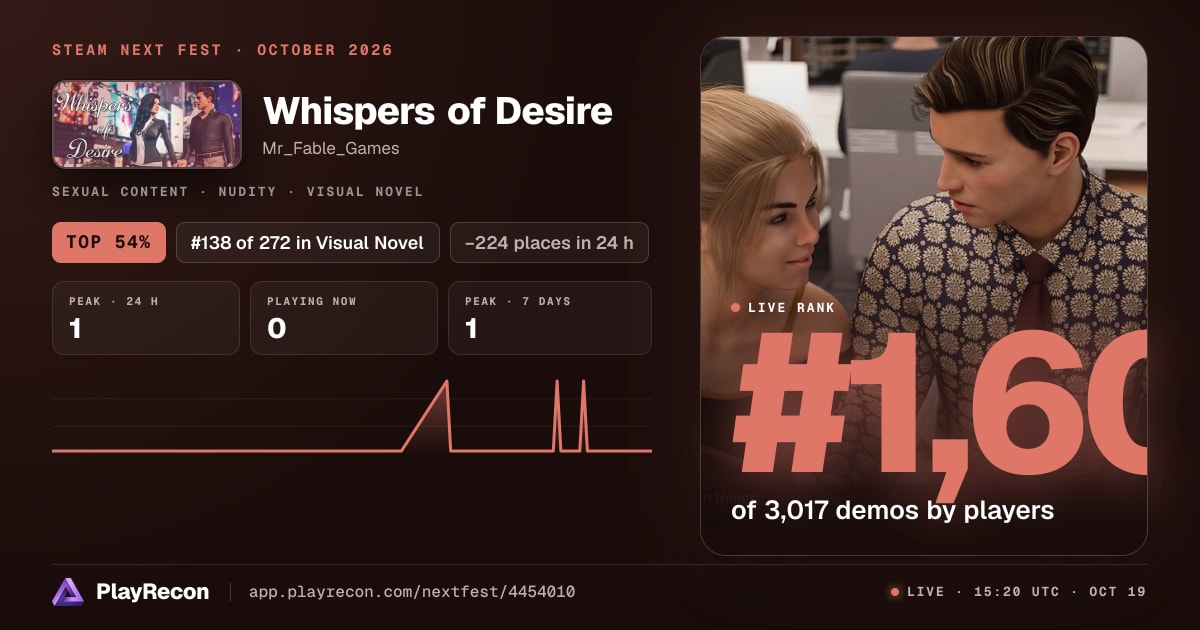 Whispers of Desire im Steam Next Fest