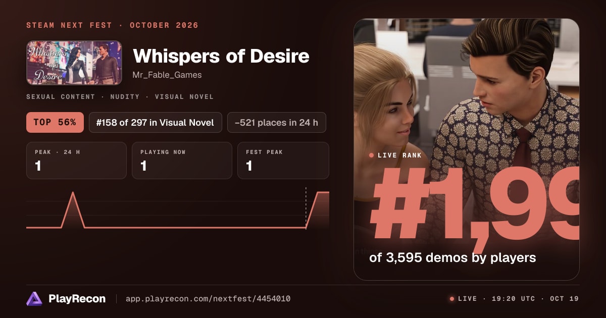 Whispers of Desire in Steam Next Fest