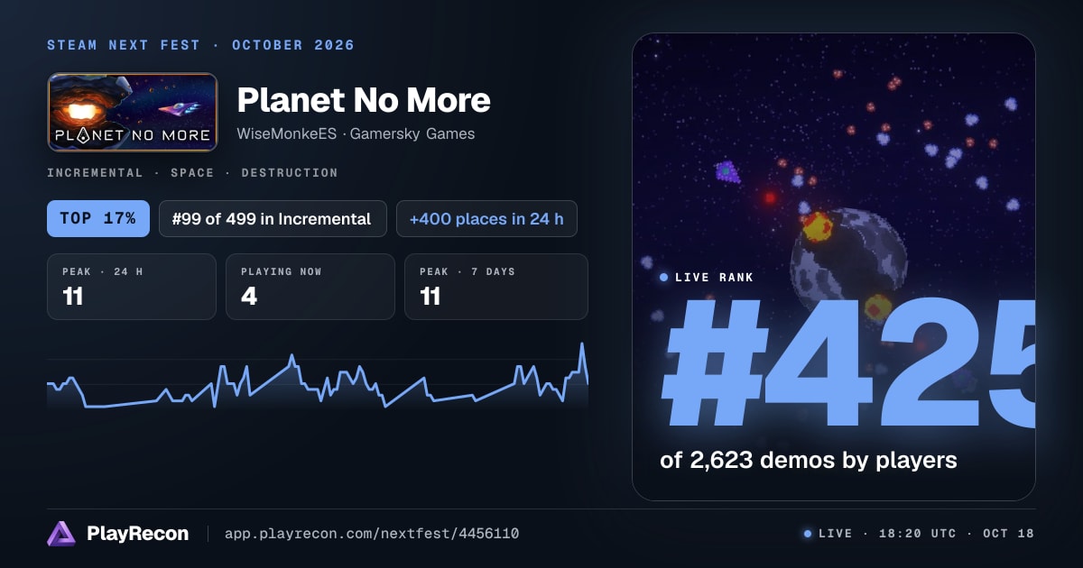 Planet No More in Steam Next Fest