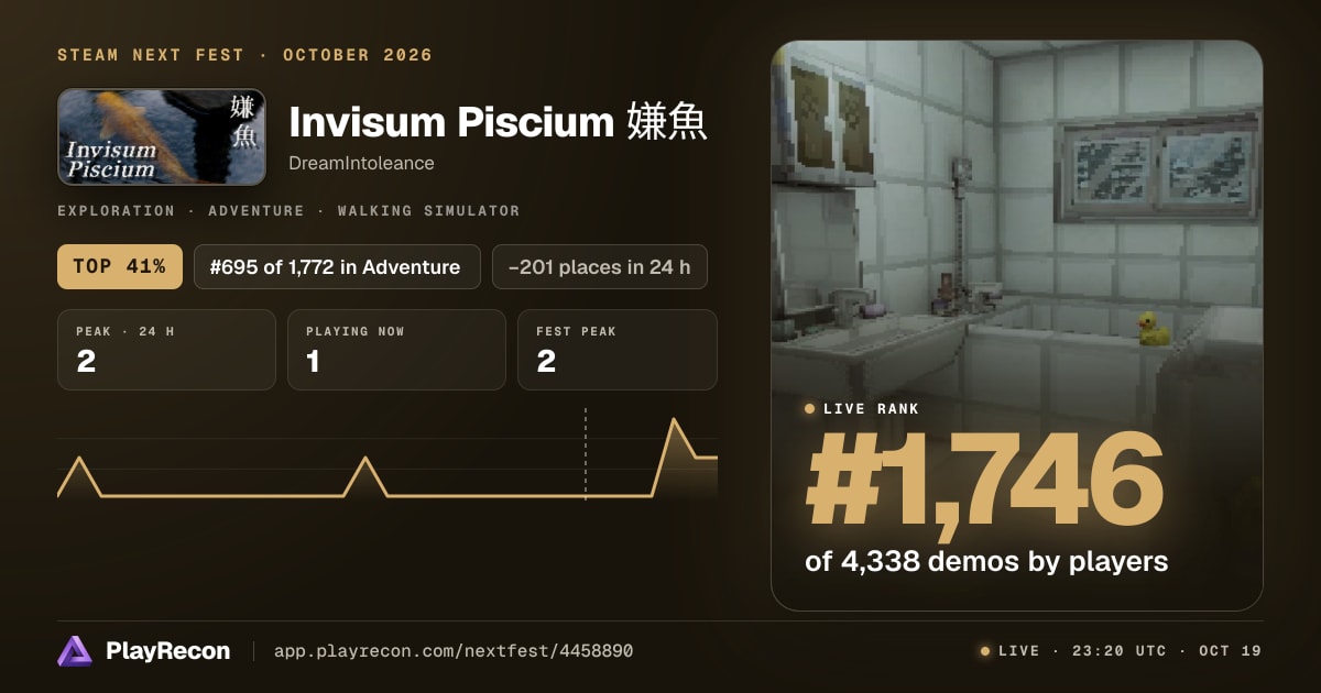 Invisum Piscium 嫌魚 en el Steam Next Fest