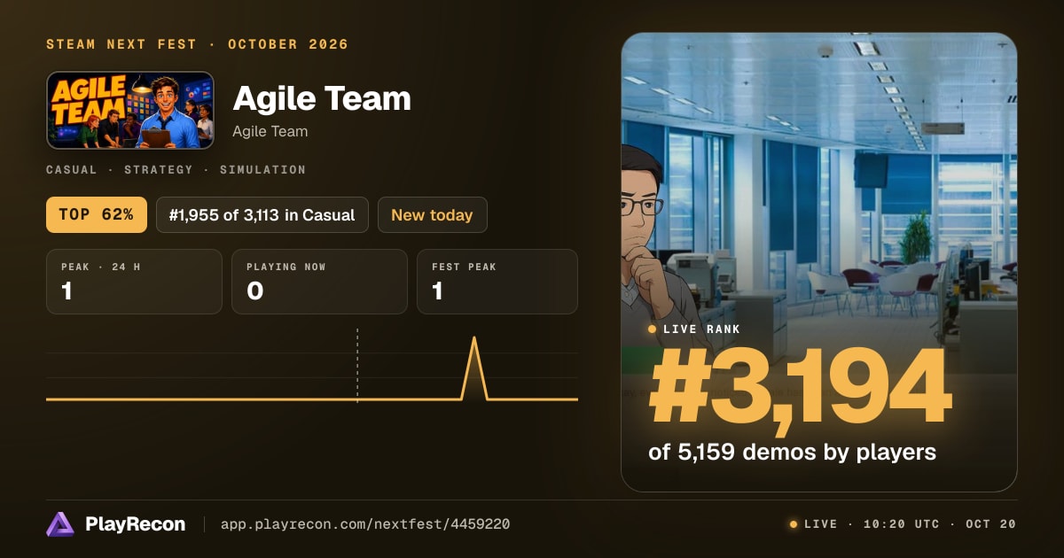 Agile Team in Steam Next Fest