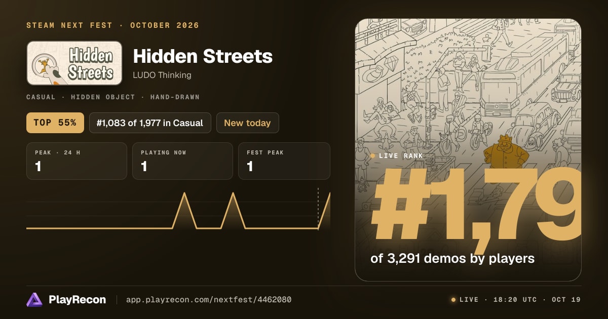 Hidden Streets im Steam Next Fest