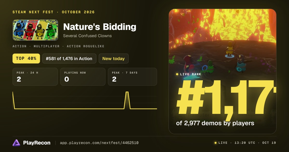 Nature's Bidding in Steam Next Fest