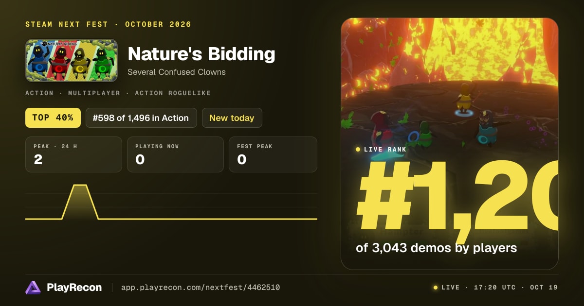 Nature's Bidding en el Steam Next Fest
