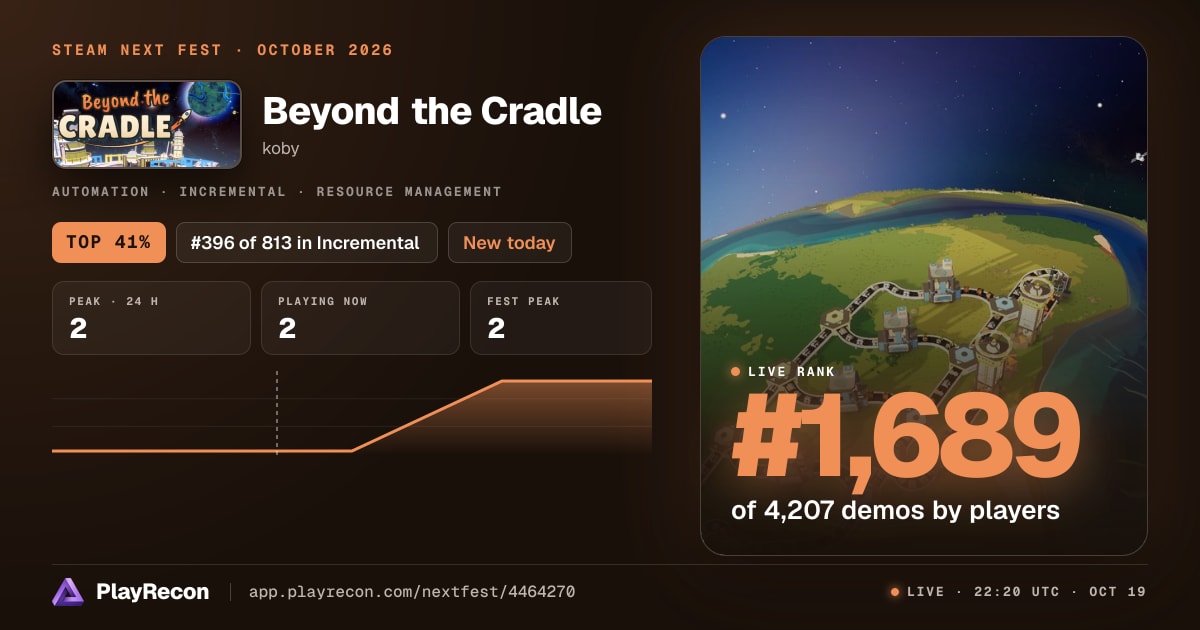 Beyond the Cradle allo Steam Next Fest