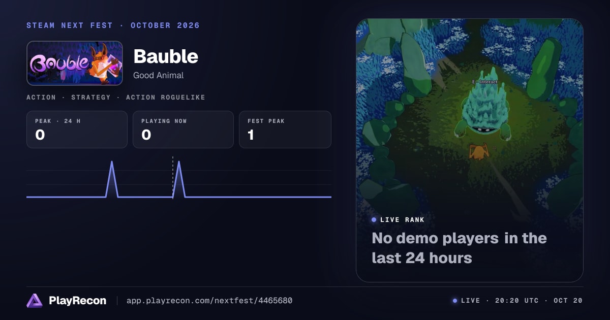 Bauble на Steam Next Fest