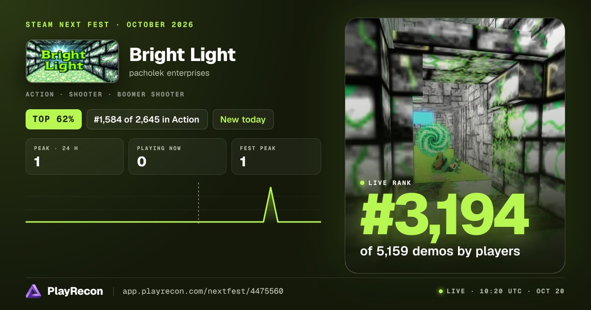 Bright Light en el Steam Next Fest