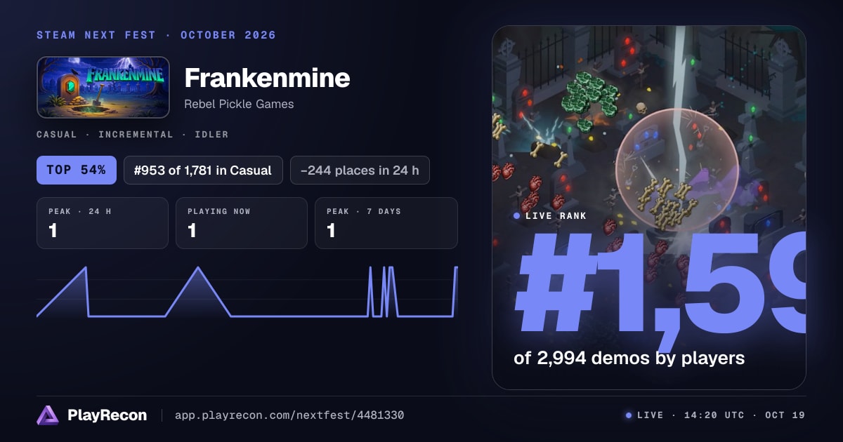 Frankenmine in Steam Next Fest