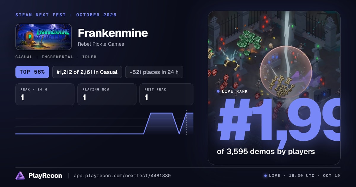 Frankenmine en el Steam Next Fest