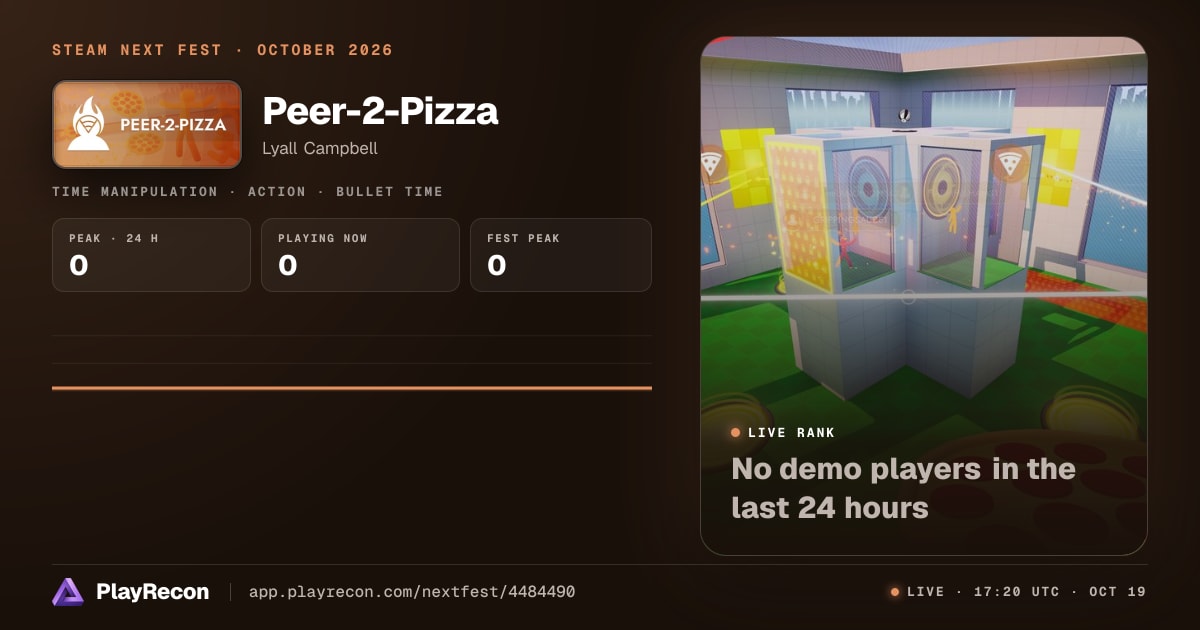 Peer-2-Pizza im Steam Next Fest