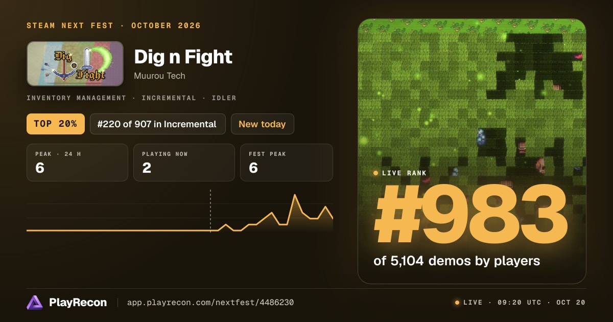 Dig n Fight au Steam Next Fest