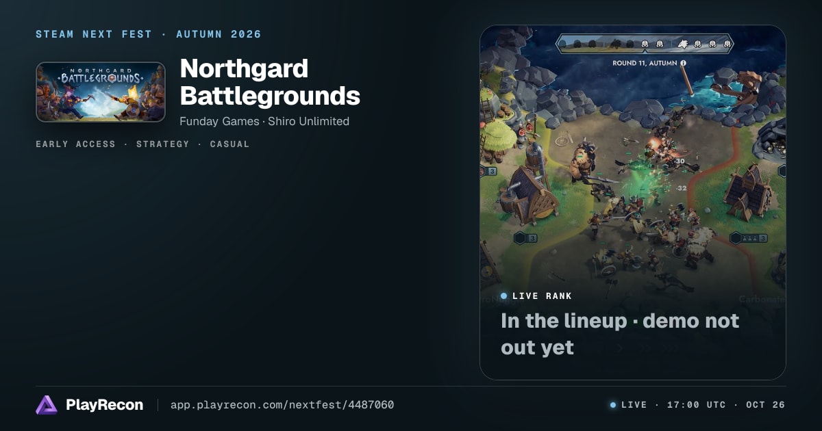 Northgard Battlegrounds in Steam Next Fest
