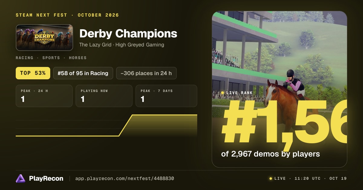 Derby Champions in Steam Next Fest