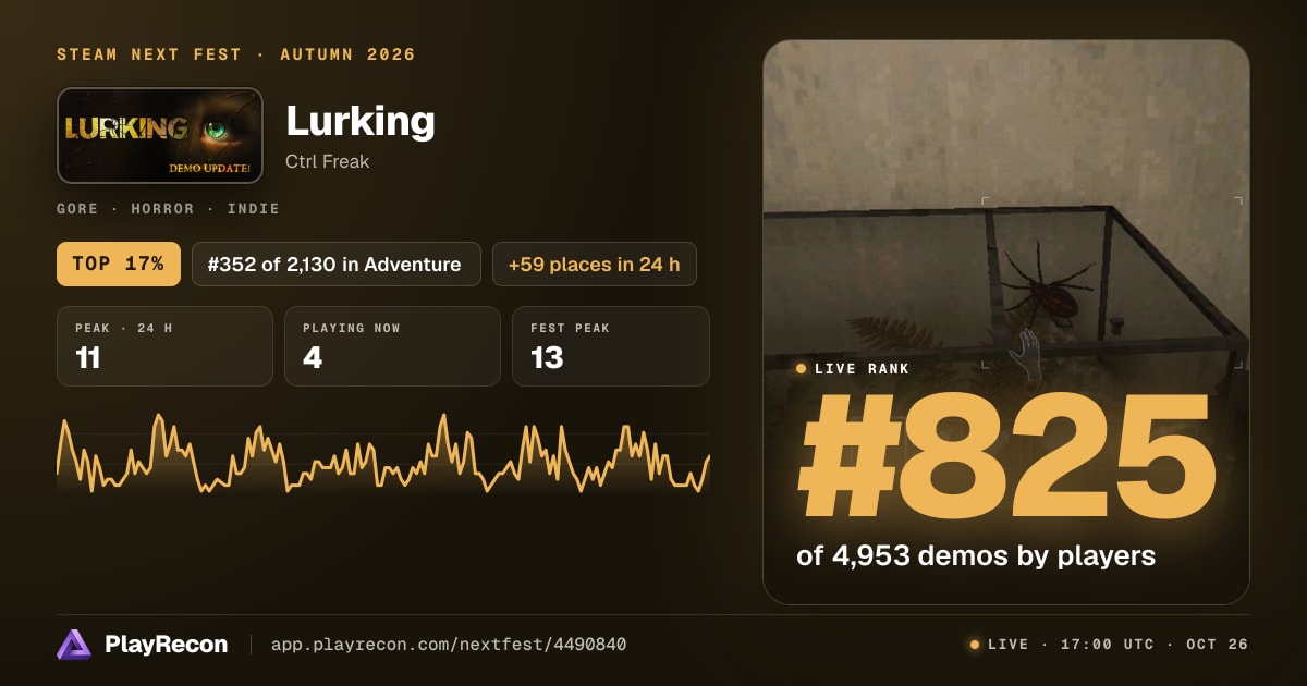 Lurking in Steam Next Fest