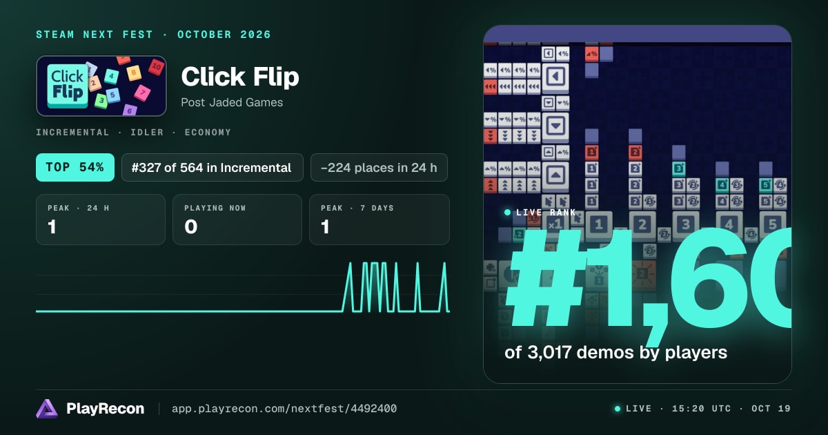 Click Flip на Steam Next Fest